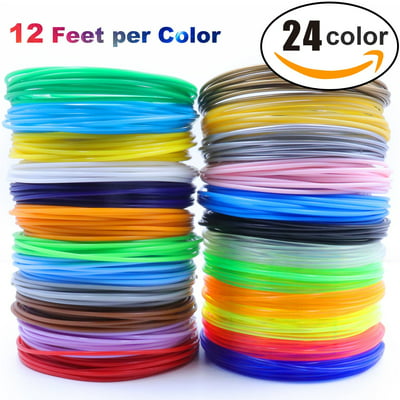 20 Colors 400 Feet for 3D Printer Filament PLA 6M 1.75 3D Pen Filament Refills